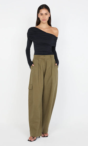 Bec + Bridge - Tillie Drape Top in Black