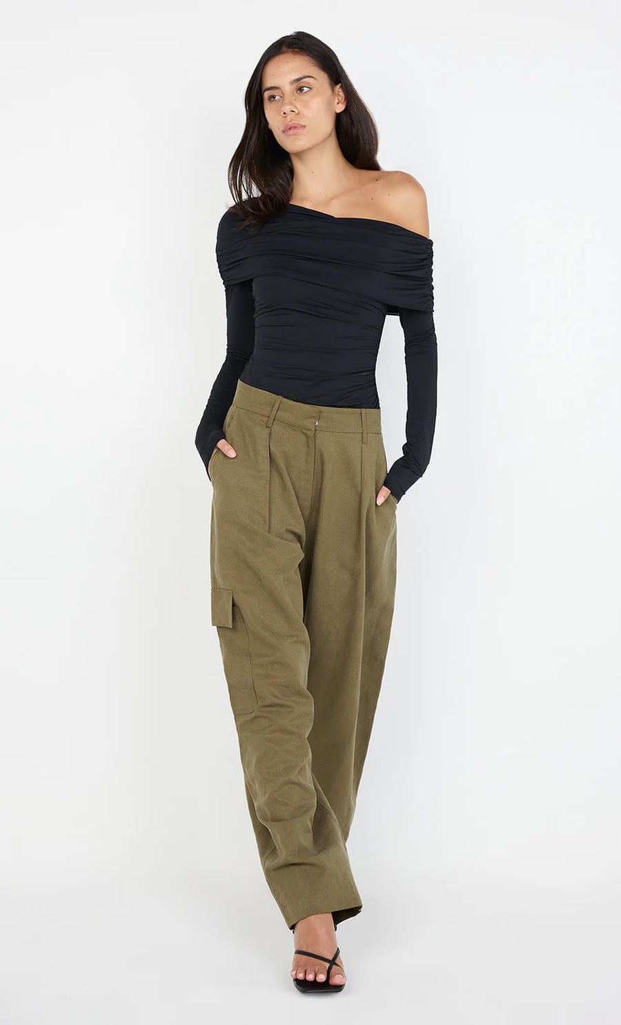Bec + Bridge - Tillie Drape Top in Black