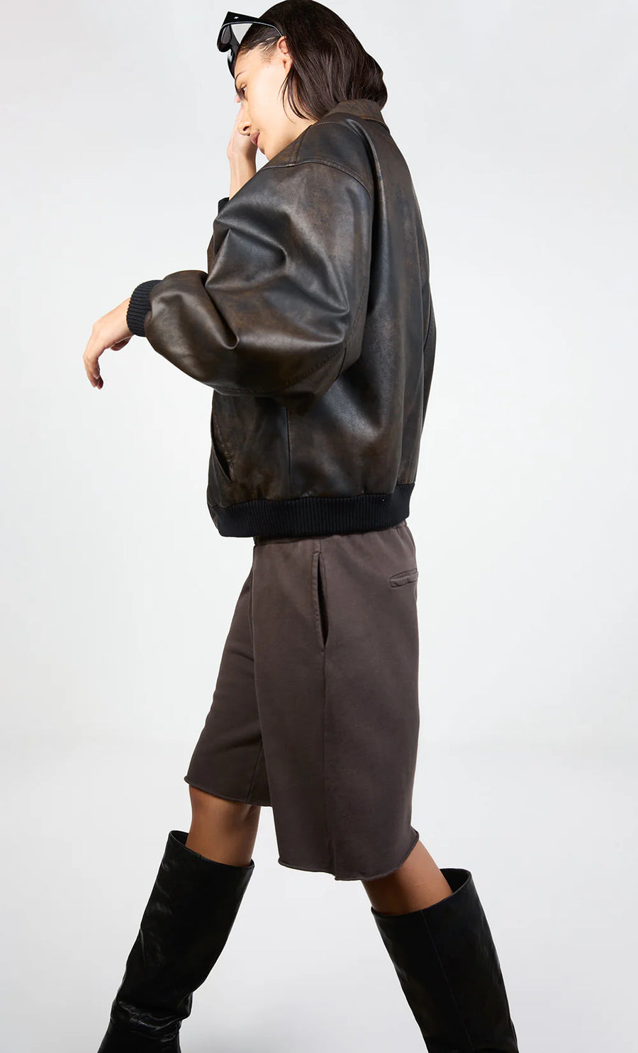 Bec + Bridge - Tyla Bomber Jacket in Vintage Chocolate
