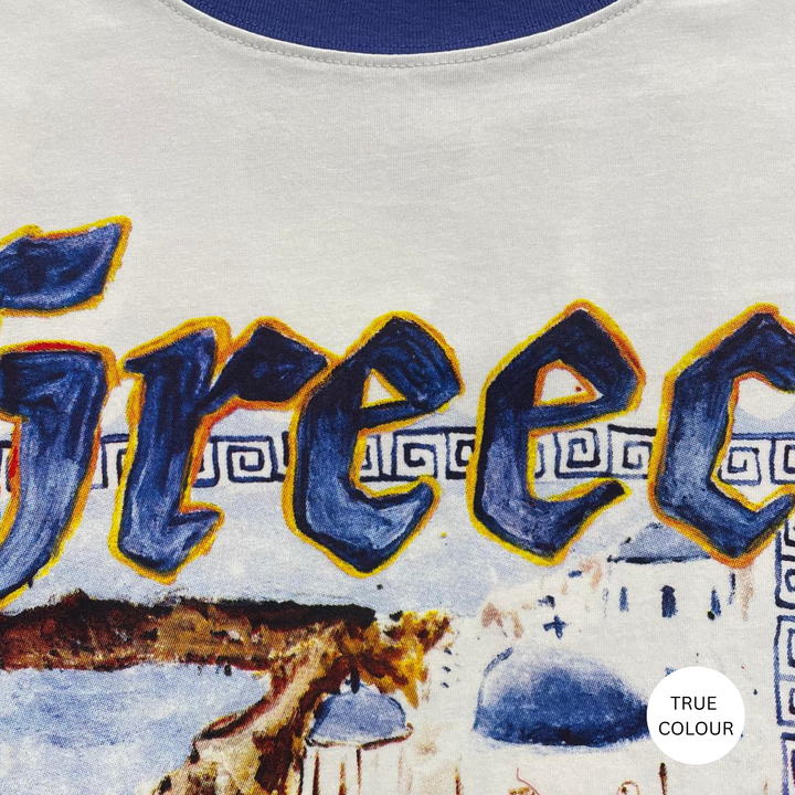 SABBI - The Very Oversided: The Greece Love Notes Tee in Marshmellow