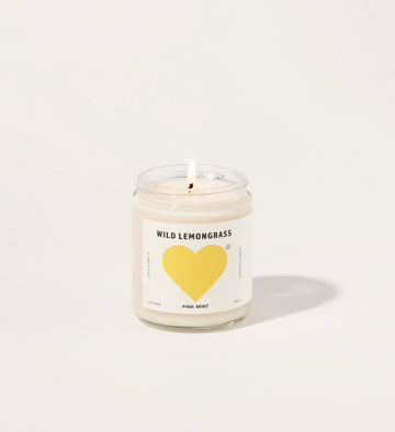 PINKMINT - Love Candle in Wild Lemongrass