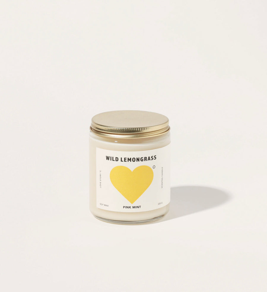 PINKMINT - Love Candle in Wild Lemongrass