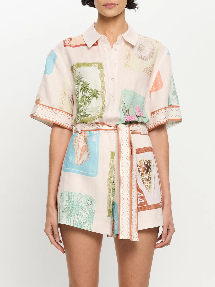 KIVARI - Coastline Playsuit In Coastline
