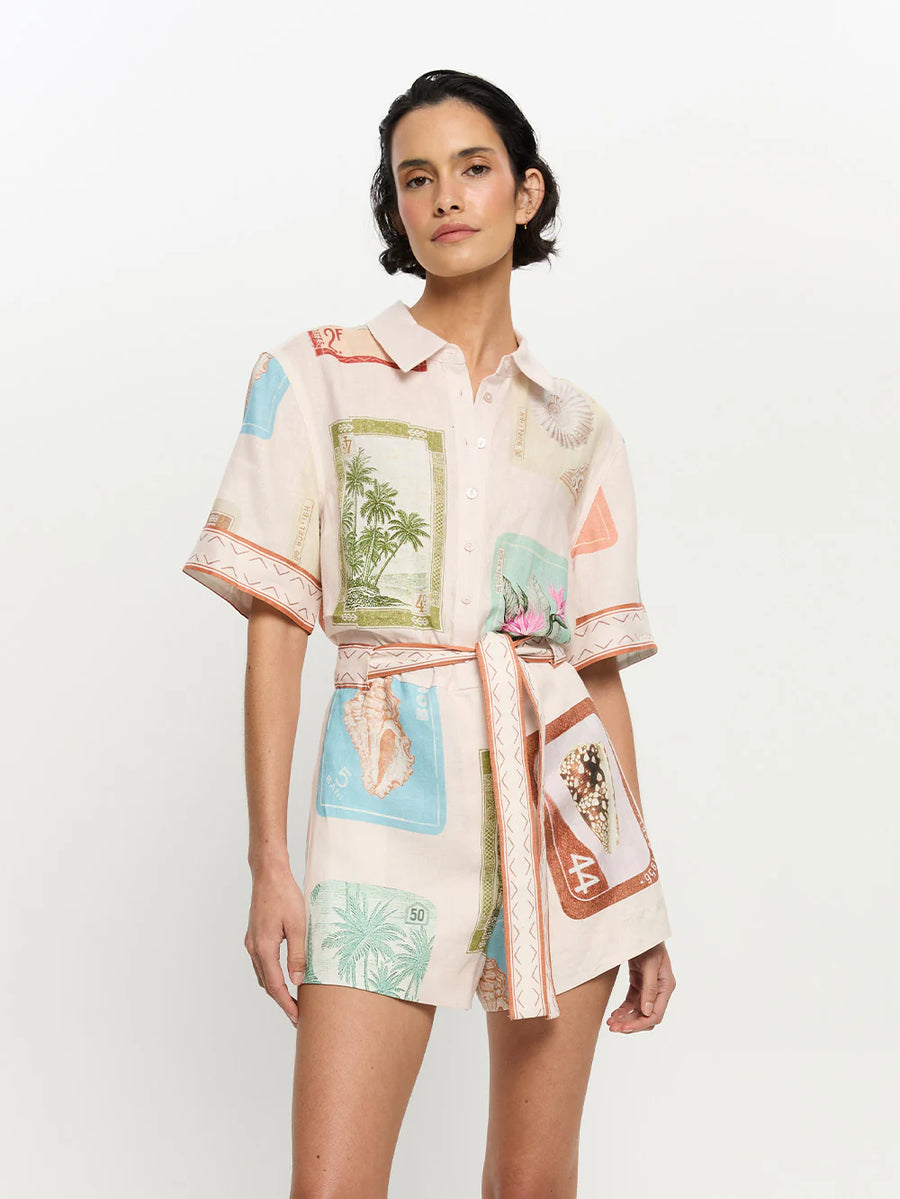 KIVARI - Coastline Playsuit In Coastline