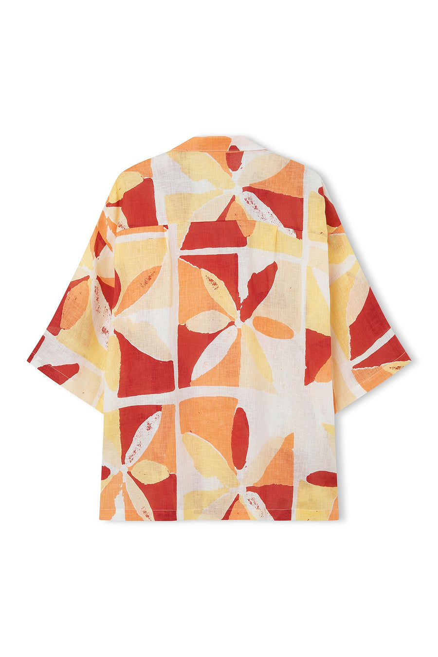 Zulu & Zephyr - Sunset Tile Linen Shirt t in Sunset Tile