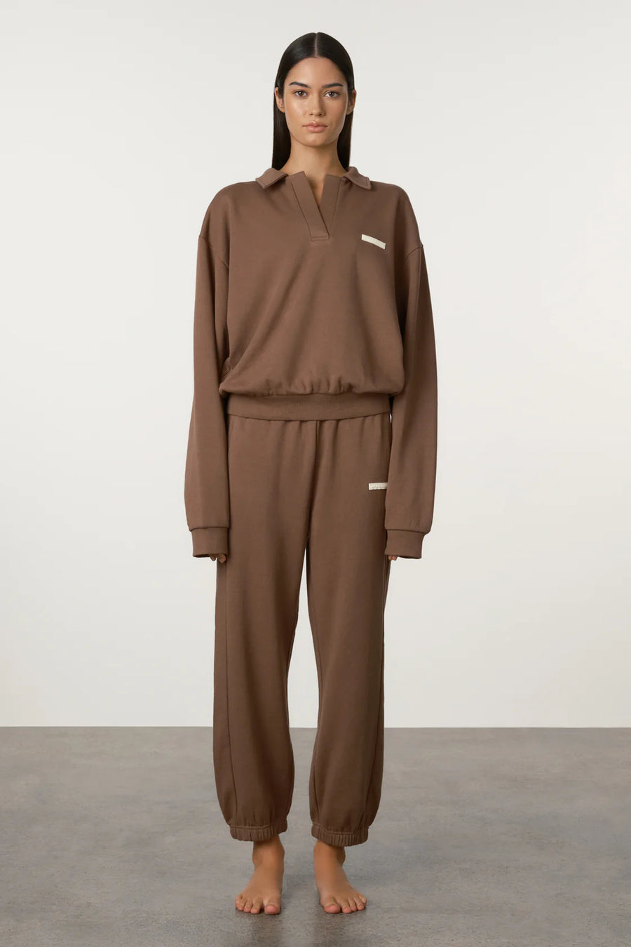 Zulu & Zephyr - Cuffed Sport Sweatpant in Carob