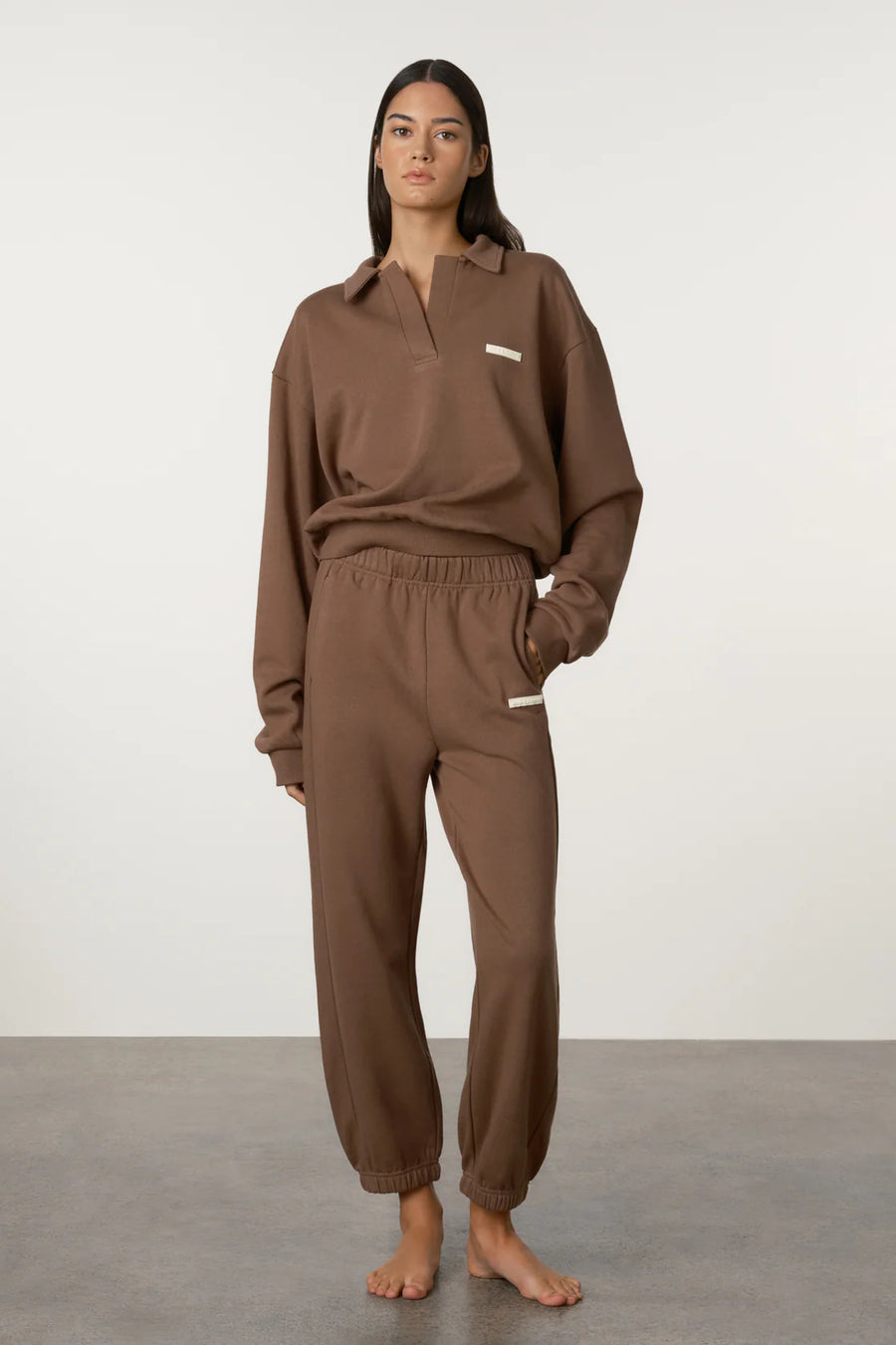 Zulu & Zephyr - Cuffed Sport Sweatpant in Carob