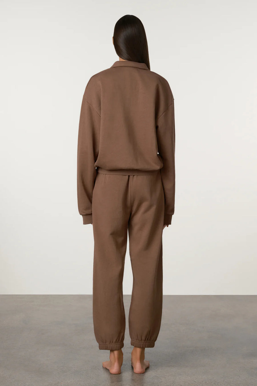 Zulu & Zephyr - Cuffed Sport Sweatpant in Carob