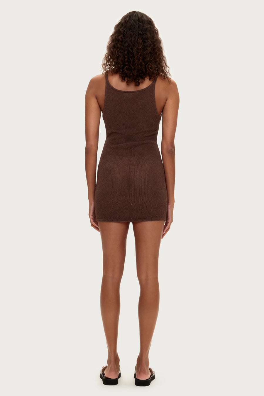 ZULU & ZEPHYR - Textured Knit Dress In Chocolate