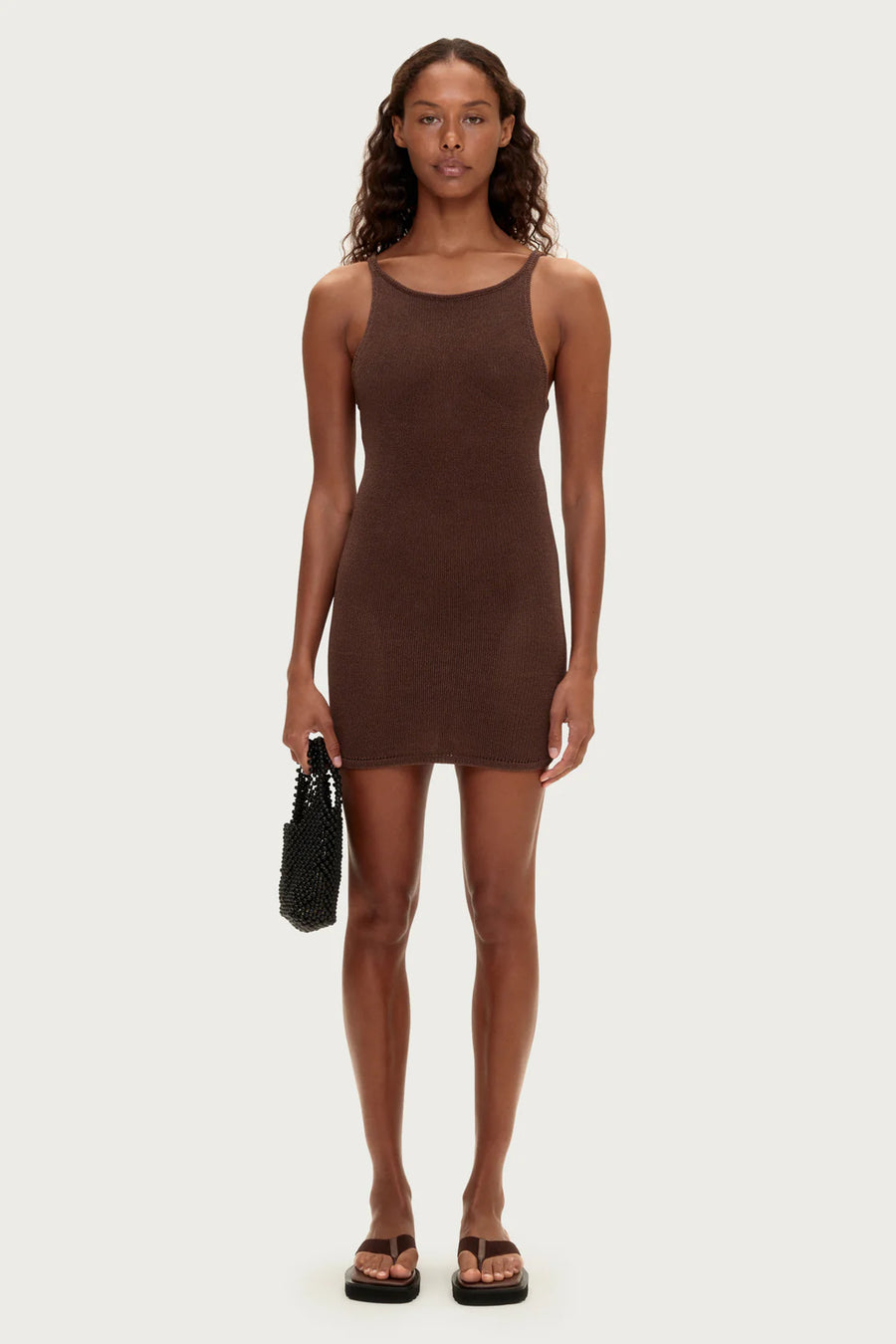 ZULU & ZEPHYR - Textured Knit Dress In Chocolate