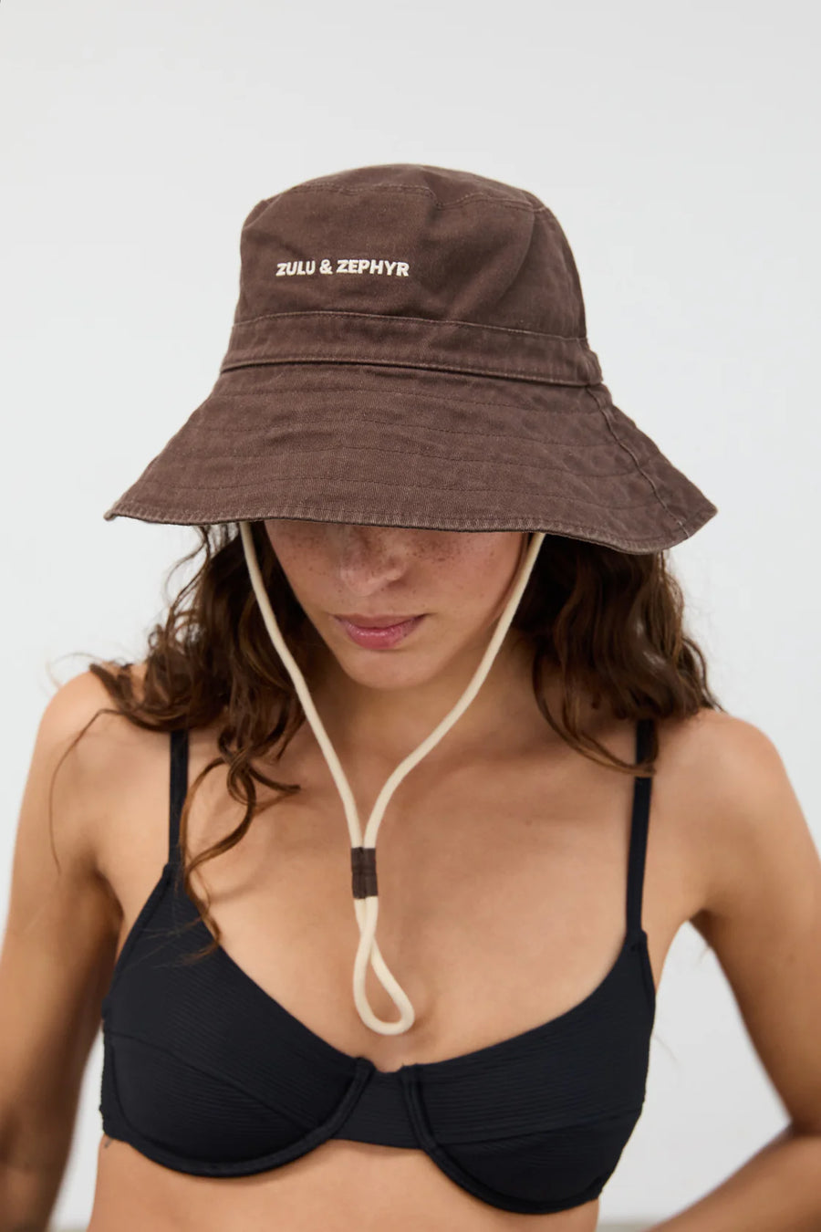 Zulu & Zephyr - ZZ Logo Bucket Hat in Cocoa