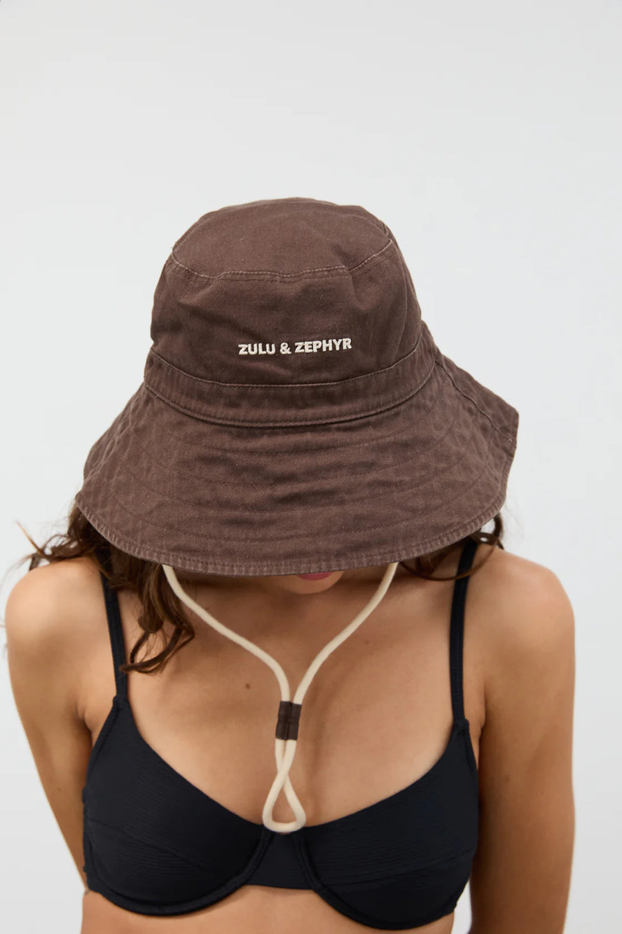 Zulu & Zephyr - ZZ Logo Bucket Hat in Cocoa