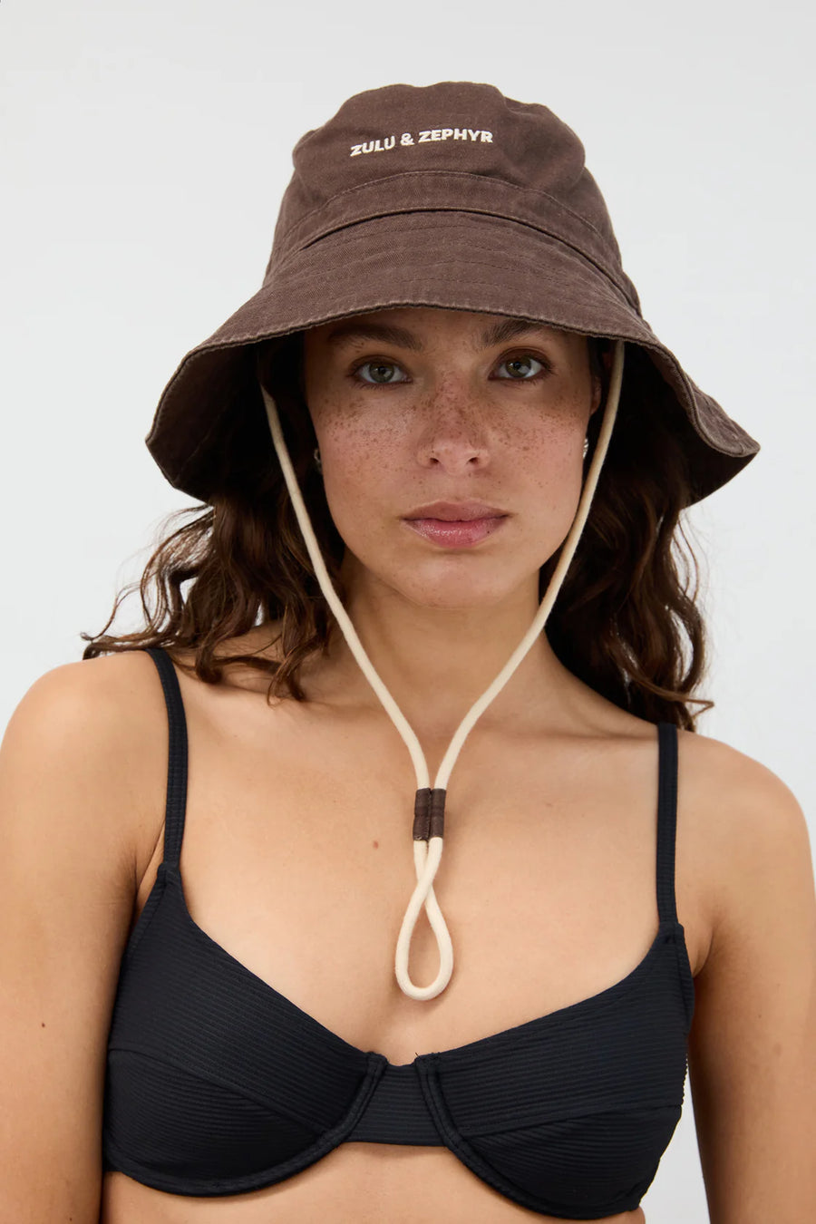 Zulu & Zephyr - ZZ Logo Bucket Hat in Cocoa