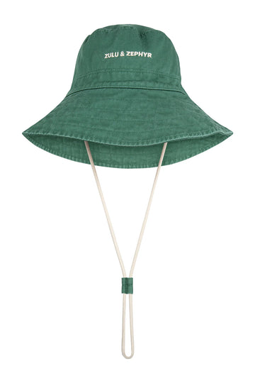 Zulu & Zephyr - ZZ Logo Bucket Hat in Tallow Green