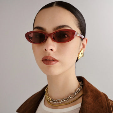 LE SPECS Sunglasses - The Whisperer in Garnet