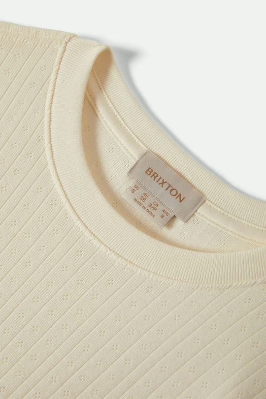 Brixton - Dolly Slim L/S Knit Tee in Off White