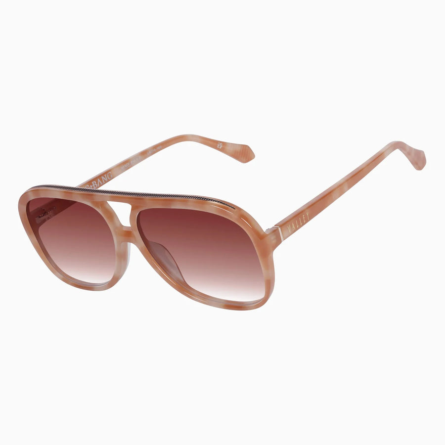 VALLEY EYEWEAR - Bang Bang Pastel Tort w. Gold Metal Trim/Dark Orange Gradient Lens