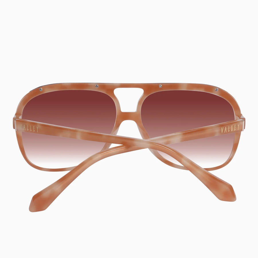 VALLEY EYEWEAR - Bang Bang Pastel Tort w. Gold Metal Trim/Dark Orange Gradient Lens