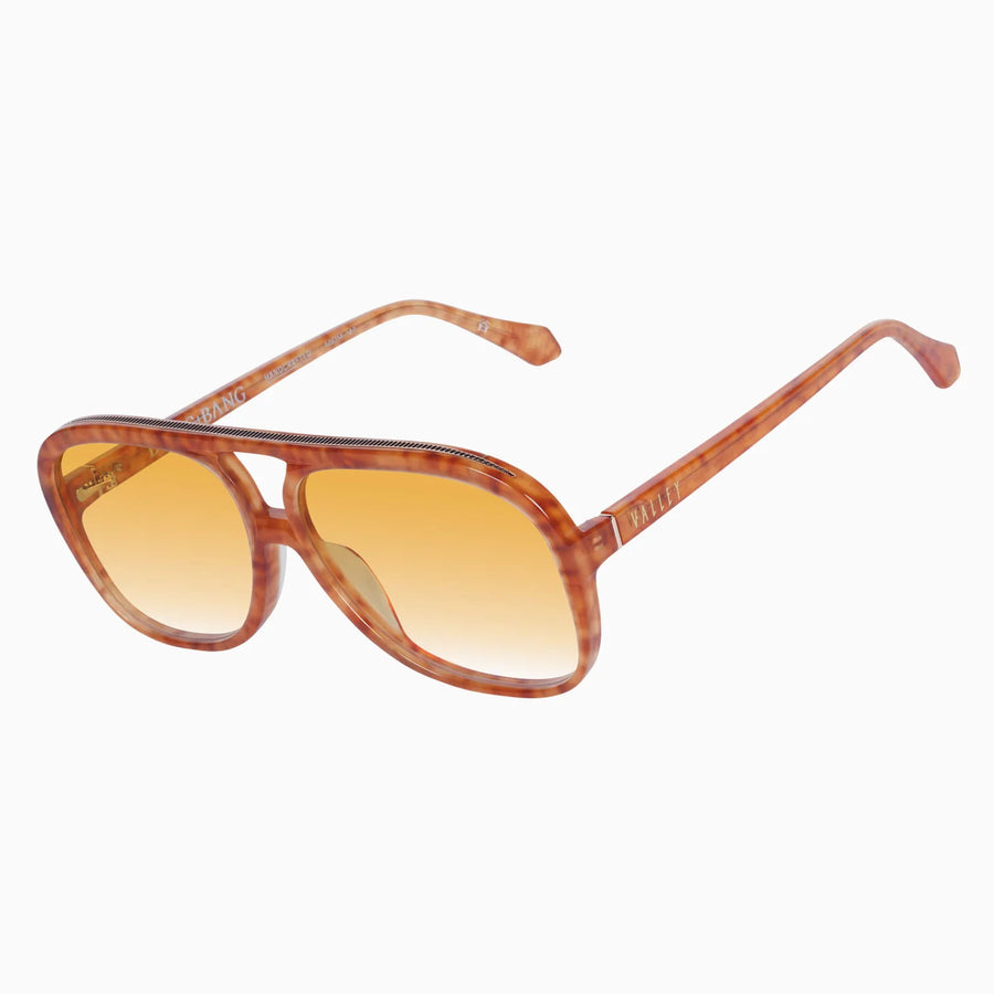 VALLEY EYEWEAR - Bang Bang Tiger Tort w. Gold Metal/Orange Gradient Lens