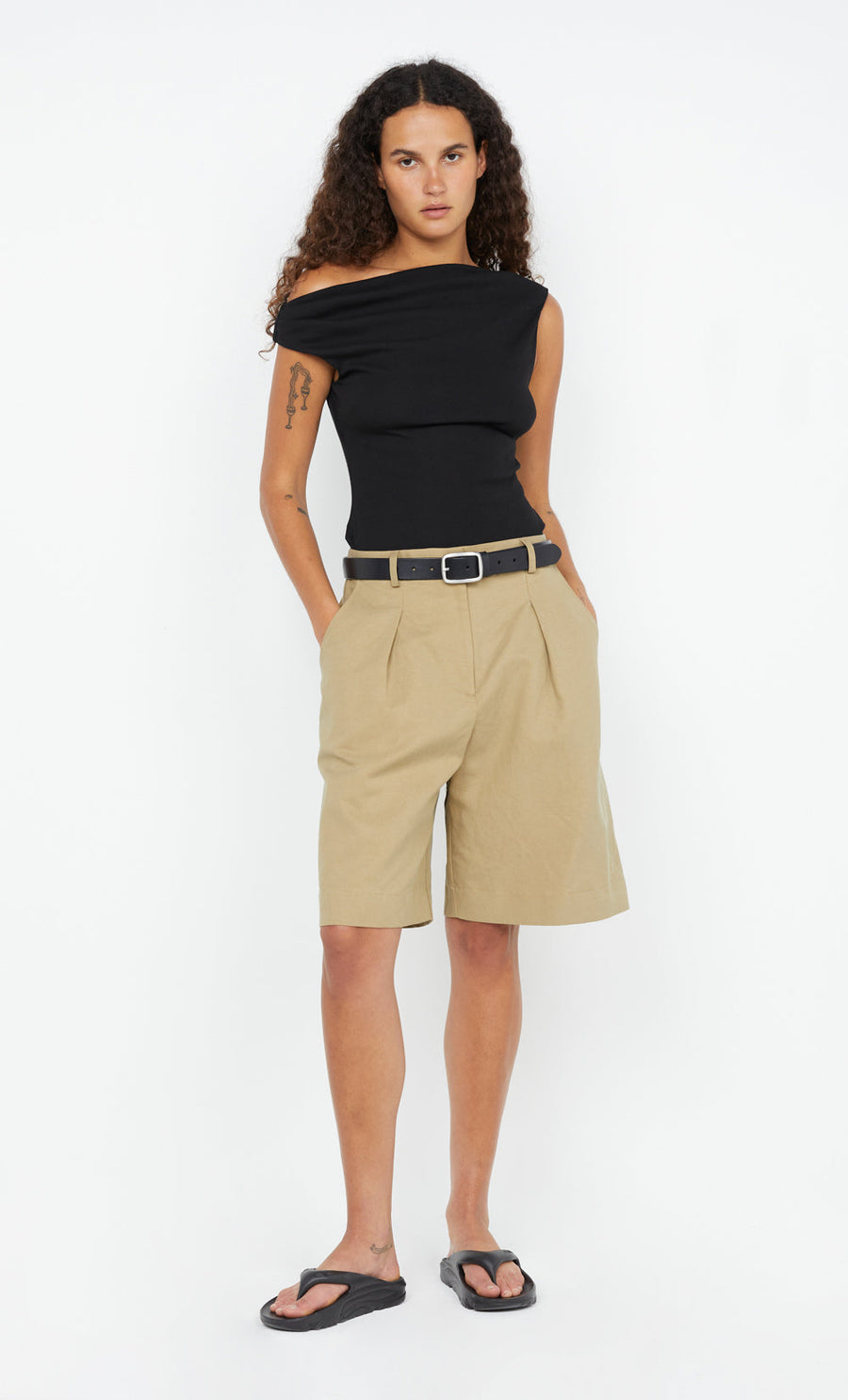 Bec + Bridge - Siera Asym Top in Black