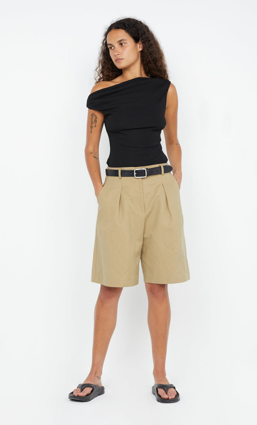 Bec + Bridge - Siera Asym Top in Black