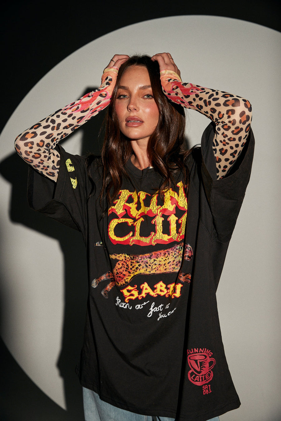 SABBI - Run Club Tee in Black
