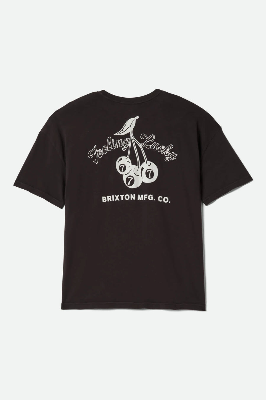 Brixton - Feeling Lucky Oversized Boyfriend Tee in Black