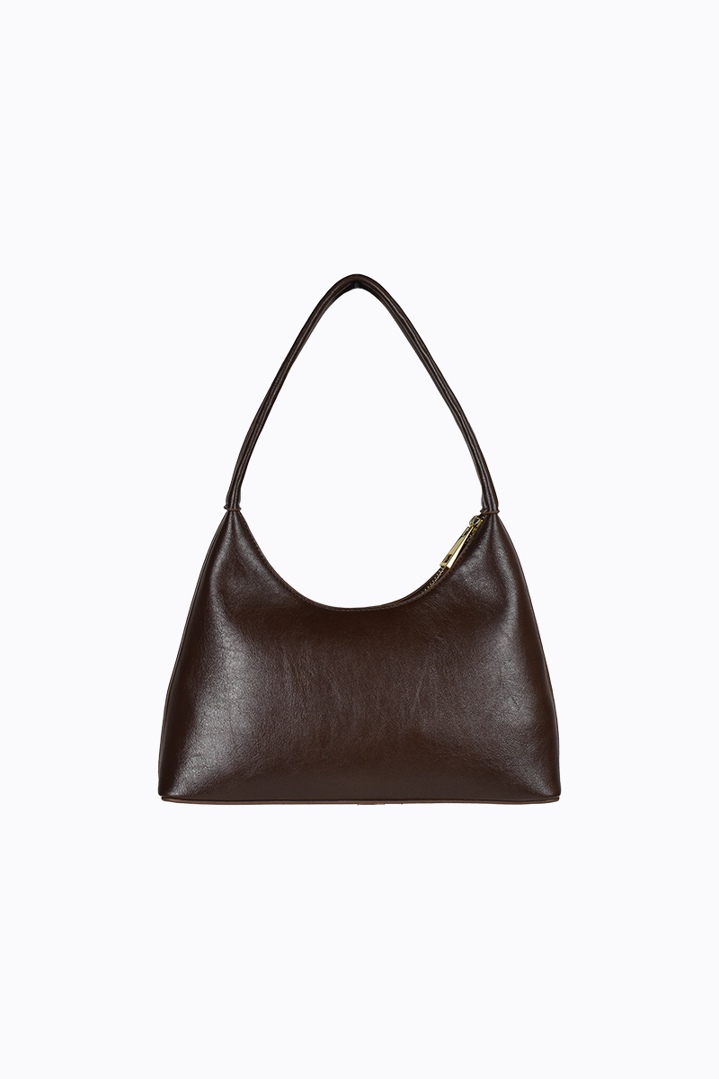 PETA + JAIN - Sweetie Small Shoulder Bag in Choc Crinkle/Gold