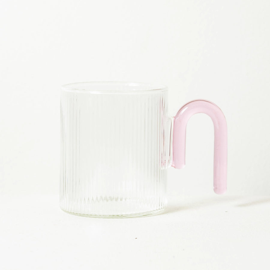 Ribbed Glass in Clear