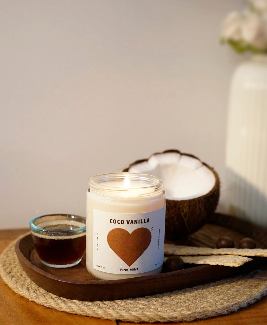 PINKMINT - Love Candle in Coco  Vanilla