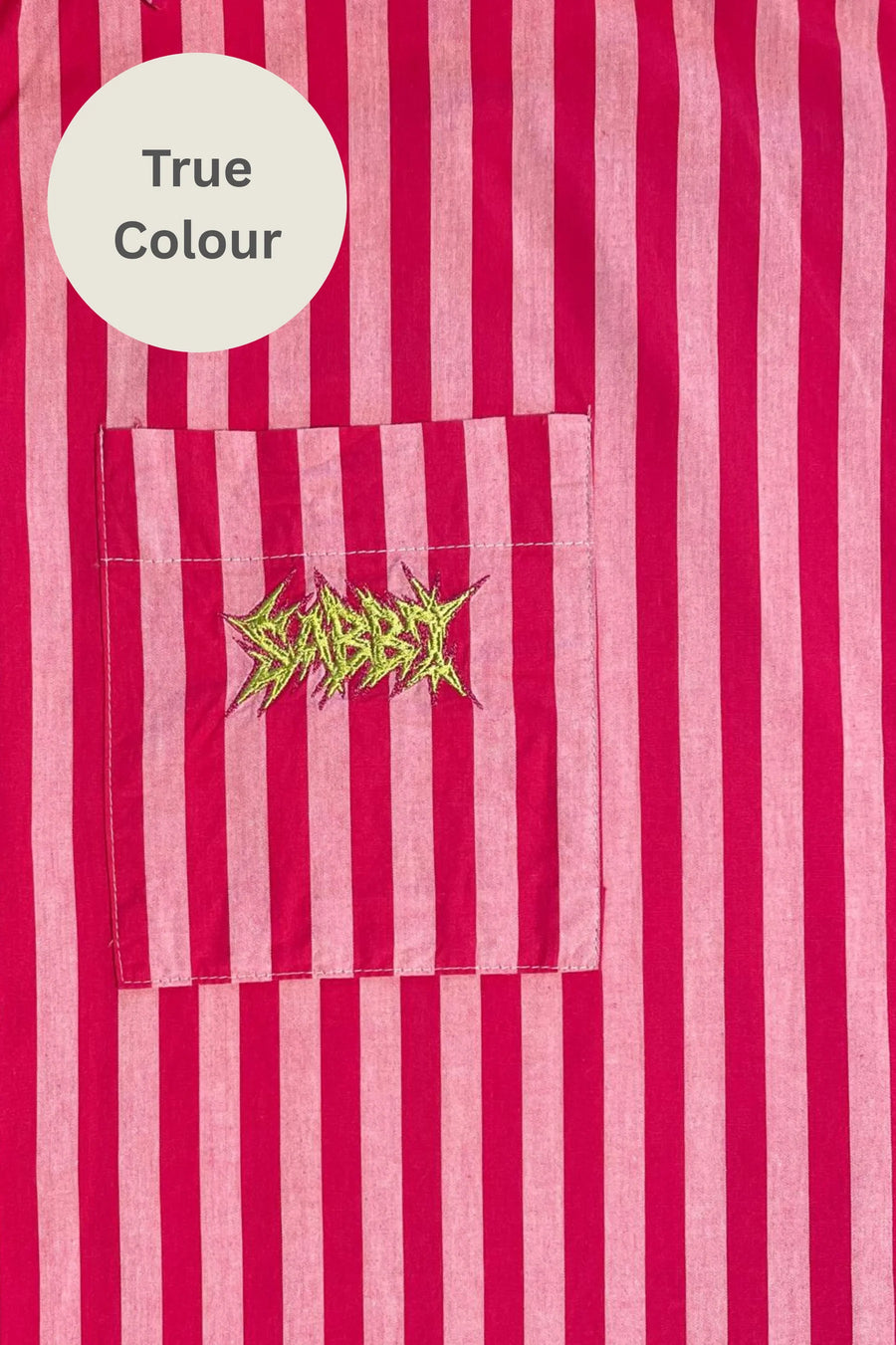 SABBI - The Don Julio Shirt (Sunflower Fields) in Pink Stripe