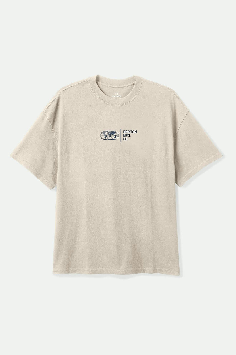 Brixton - Union HW Relaxed Tee in Cream Classic Wash