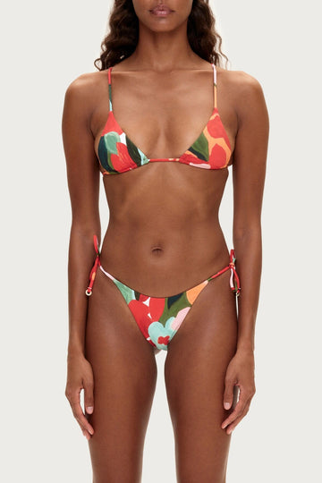 ZULU & ZEPHYR - Triangle Top In Red Floral