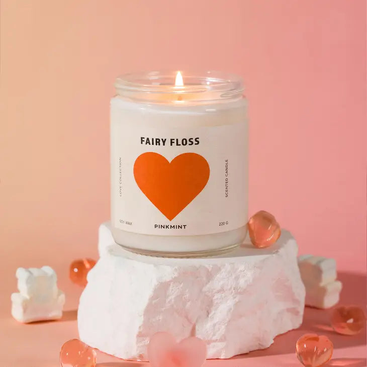 PINKMINT - Love Candle in Fairy Floss