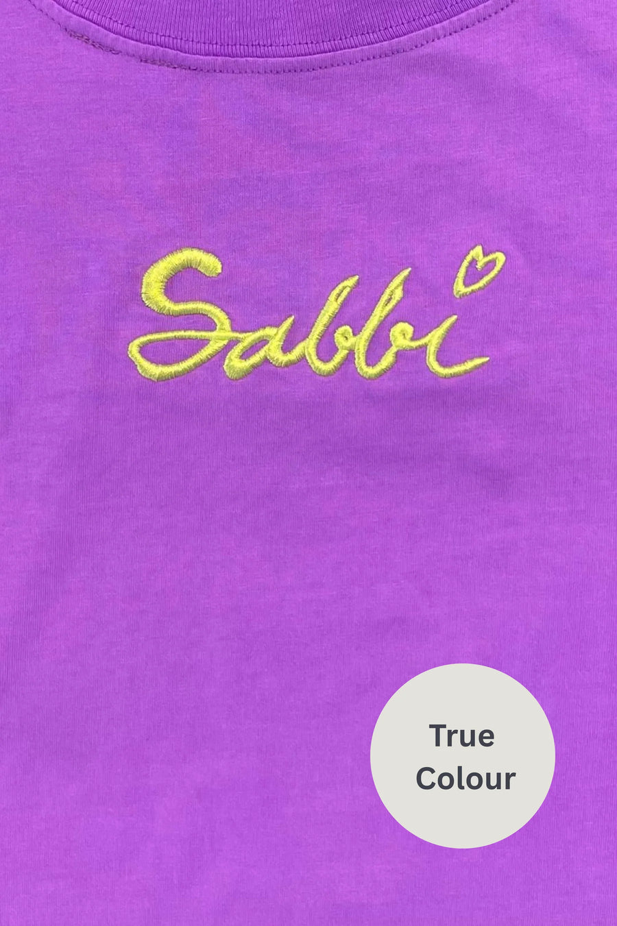 SABBI - The Stand Out Tee in Fluro Violet