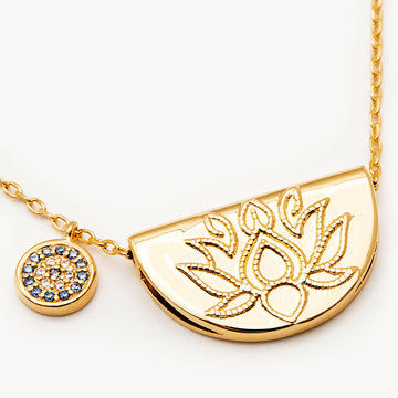 By Charlotte - Lucky Lotus Necklace - Gold Vermeil