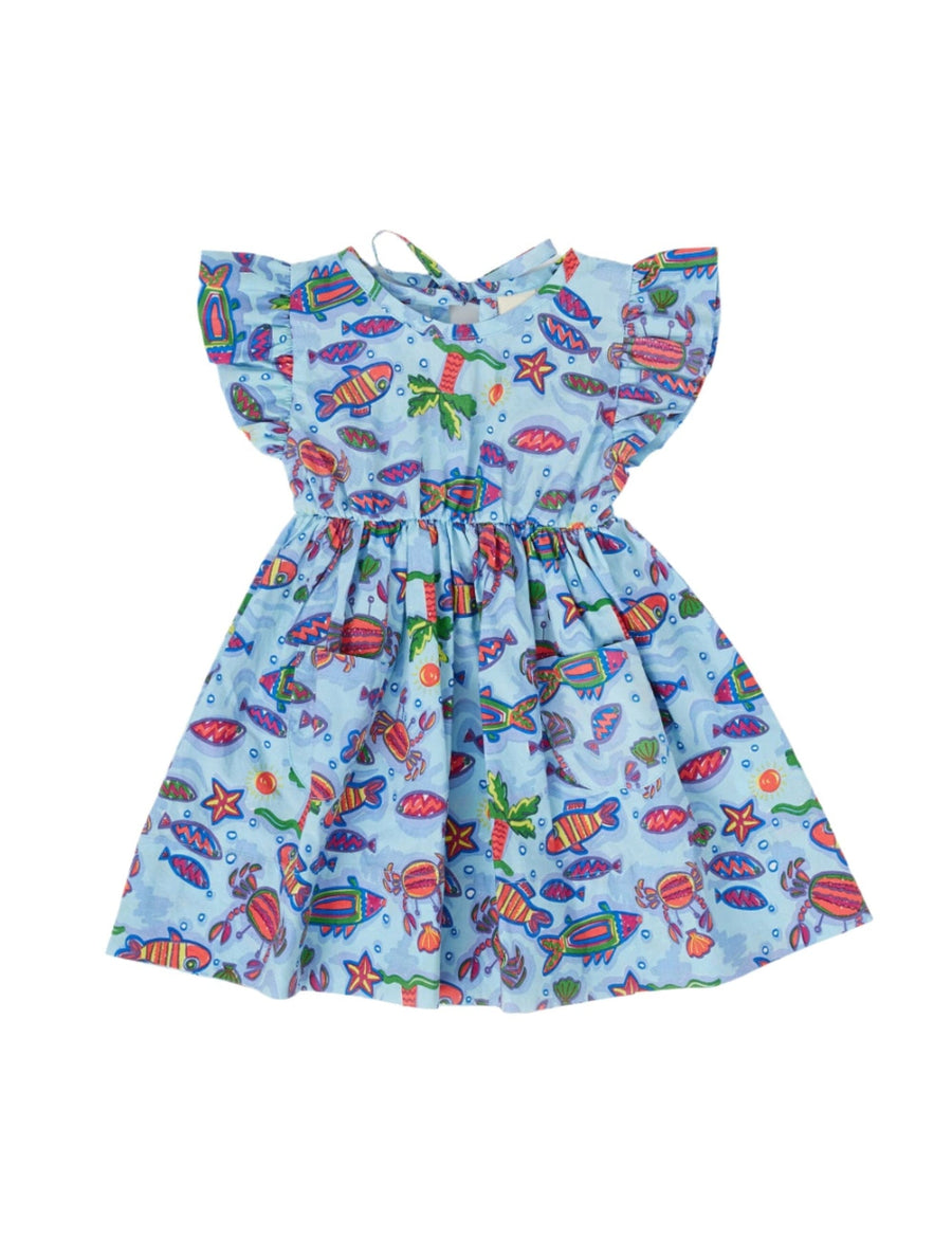 GOLDIE + ACE - Lyla Lightweight Dress Daydream Island in Crystal Clear