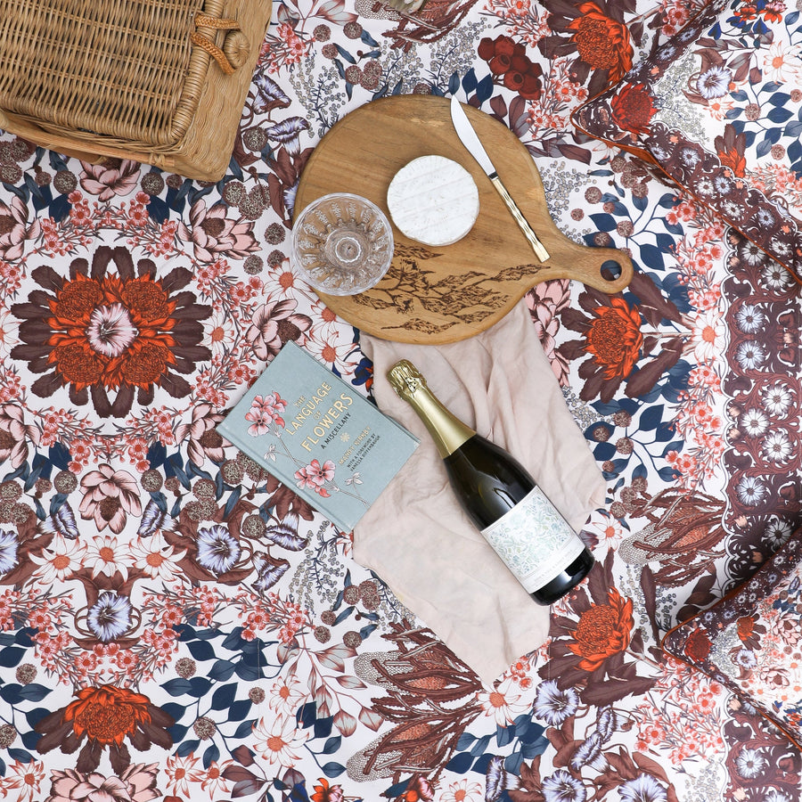 Wandering Folk - Native Picnic Rug in Blossom