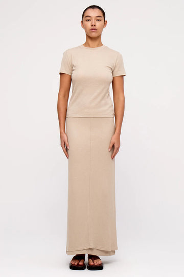 ZULU & ZEPHYR - Rib Hemp Jersey T-Shirt in Husk
