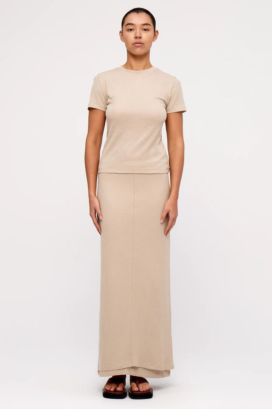 ZULU & ZEPHYR - Rib Hemp Jersey T-Shirt in Husk