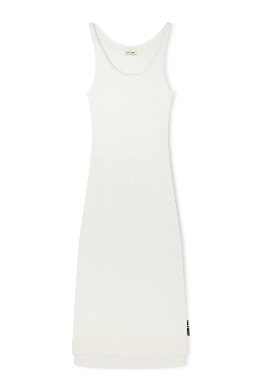 ZULU & ZEPHYR - Rib Hemp Jersey Midi Dress in White