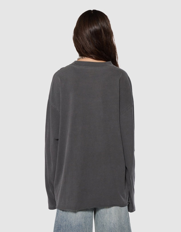 Ksubi - Sott Boyfriend LS Tee in Charcoal