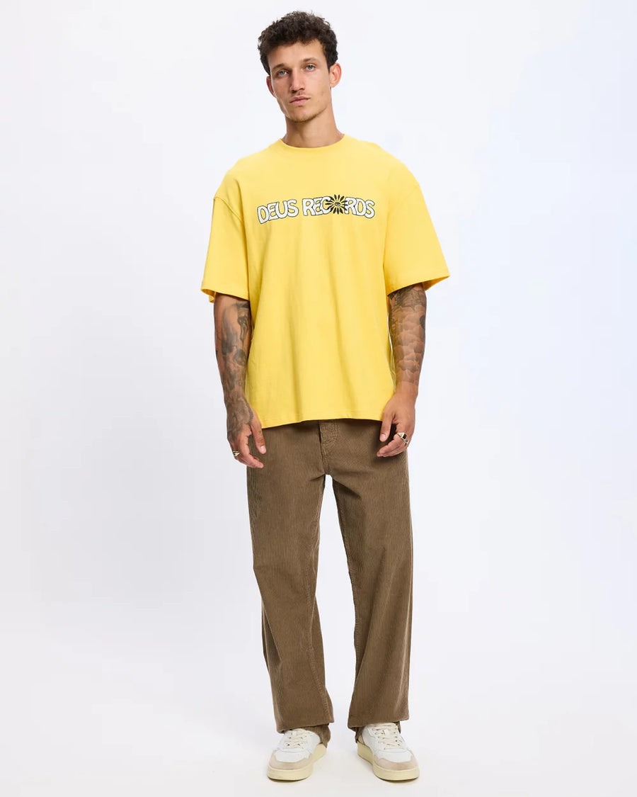 DEUS -  Big World Tee in Banana Cream