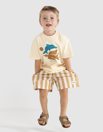 Rhythm - KIDS Vacation Jam Shorts in Golden Yellow