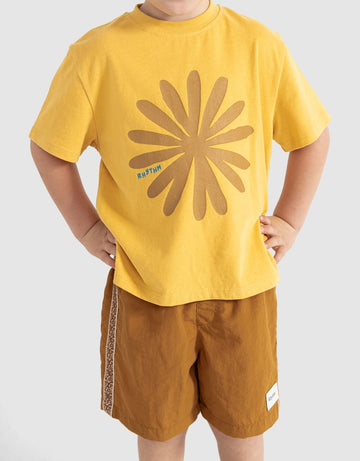 Rhythm - KIDS Sun Ra SS T-Shirt in Sun Yellow