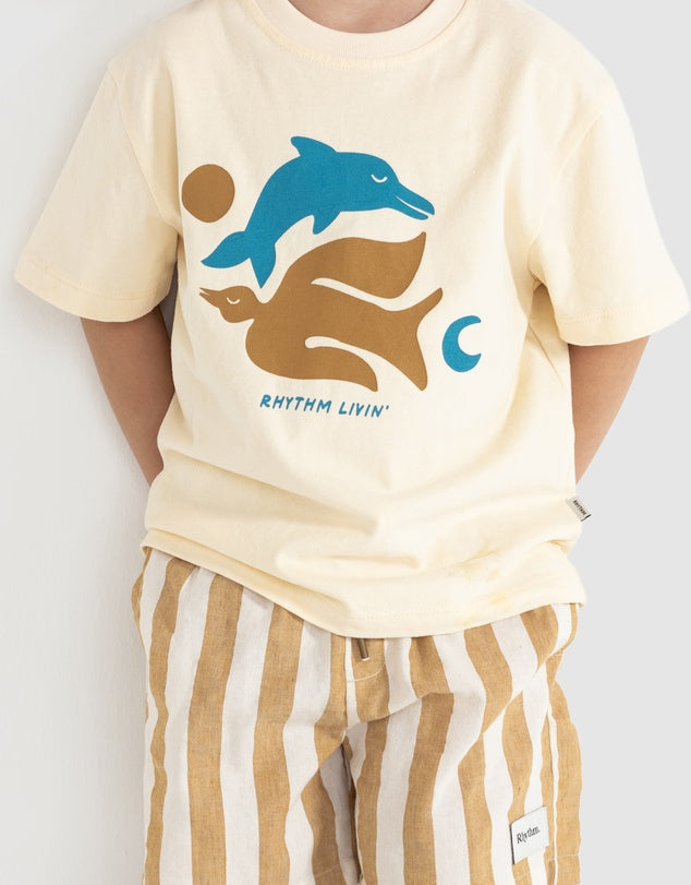 Rhythm - KIDS Vacation Jam Shorts in Golden Yellow