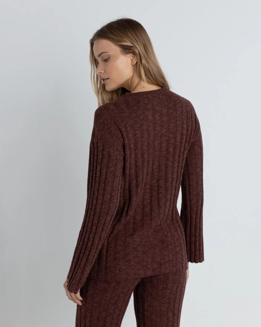 Rhythm - Koko Knit Jumper in Chocolate