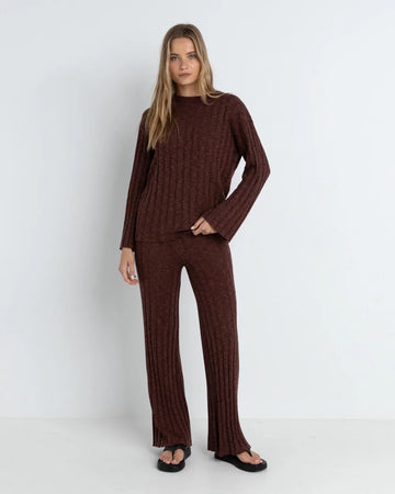 Rhythm - Koko Knit Jumper in Chocolate