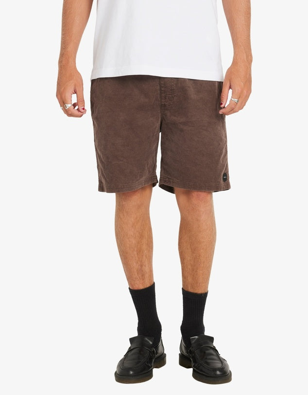RVCA - Escape Elastic Cord Shorts in Chocolate