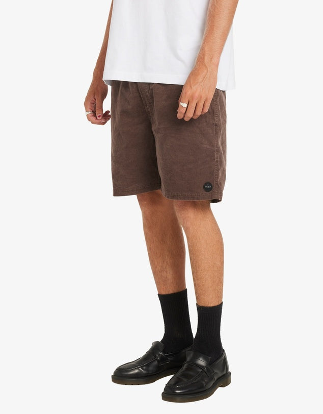 RVCA - Escape Elastic Cord Shorts in Chocolate